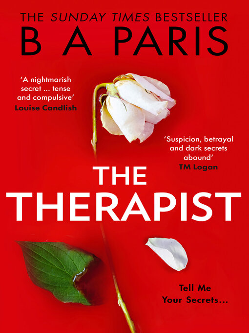 Title details for The Therapist by B A Paris - Available